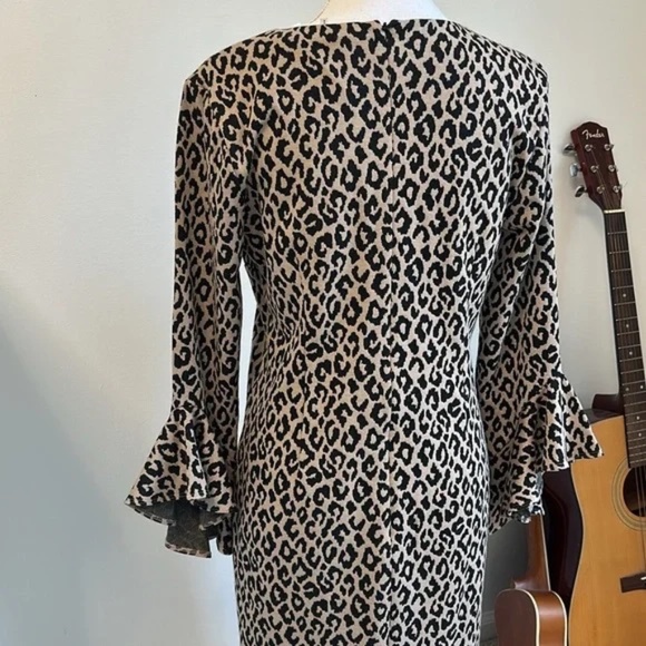 NWT Trina Turk, leopard print lightning dress size 8 - Picture 4 of 13